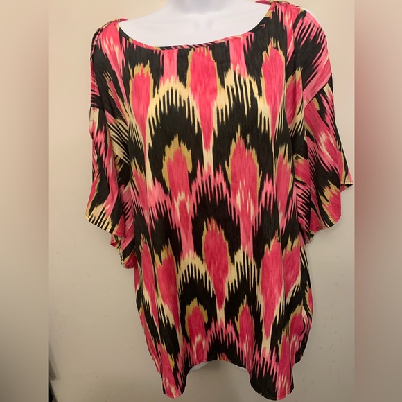 Michael by Michael Kors Cold Shoulder Top Sz Large - Picture 1 of 9